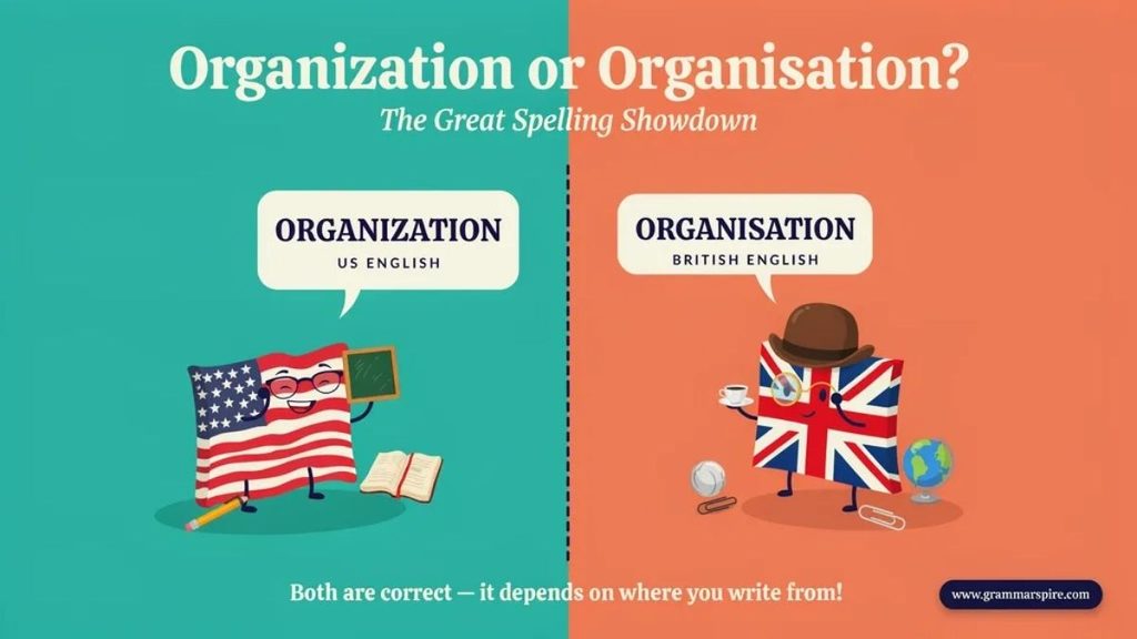 Organization or Organisation for a Company