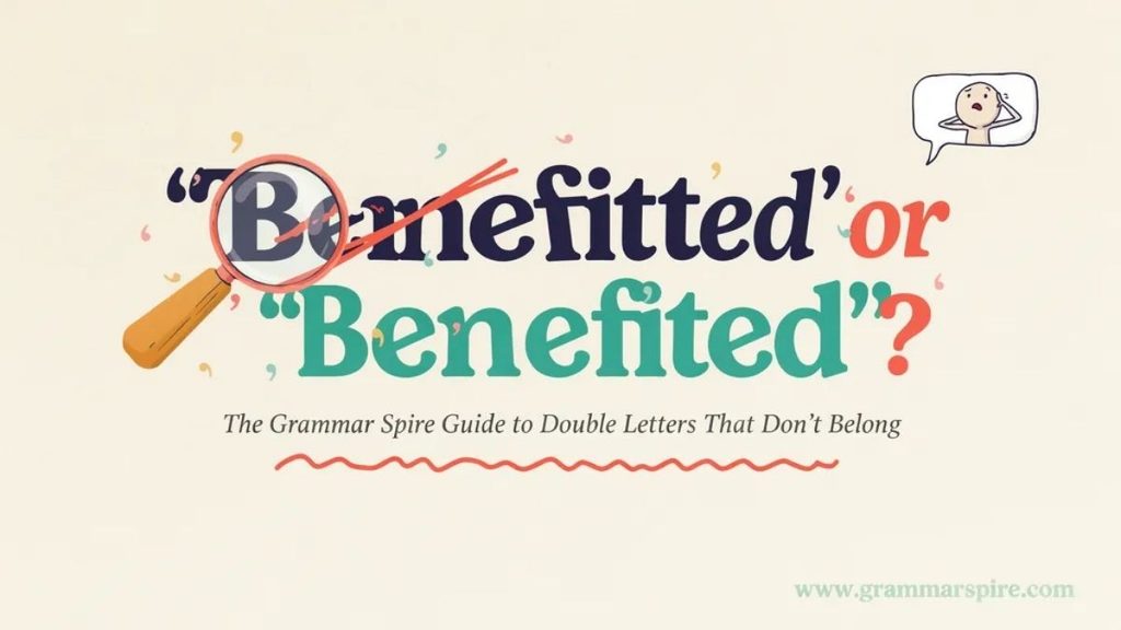 Benefitted or Benefited in British English