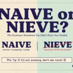 Naive or Nieve Which Spelling Is Correct?