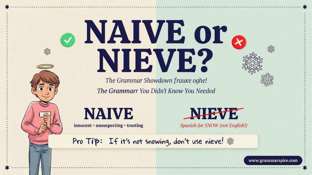 What Does Naive Mean?