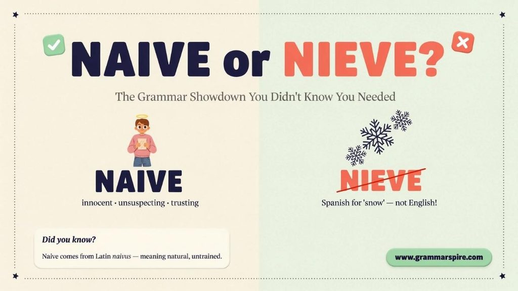 Naive Pronunciation How Do You Pronounce Naive?