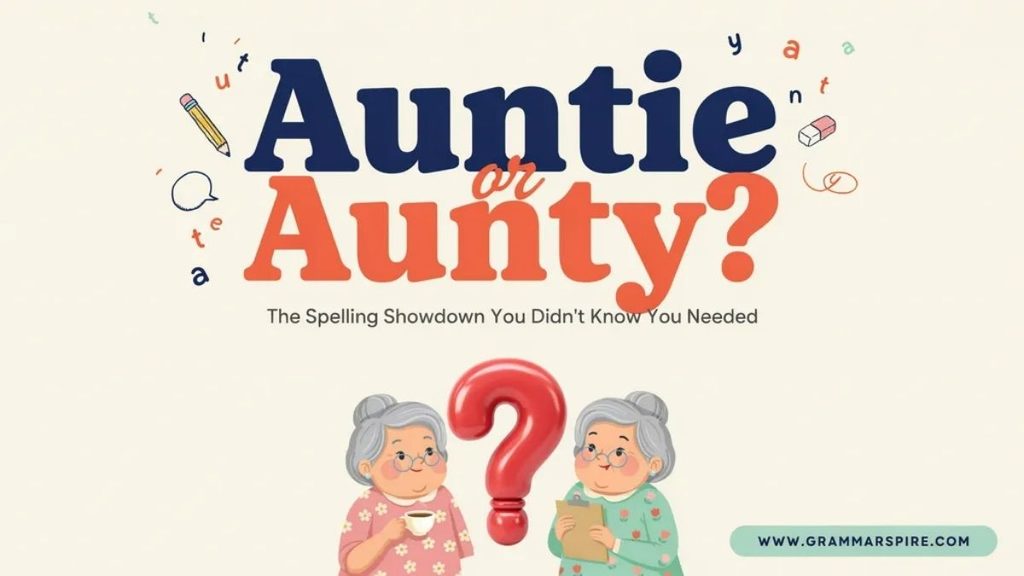Auntie or Aunty Pronunciation