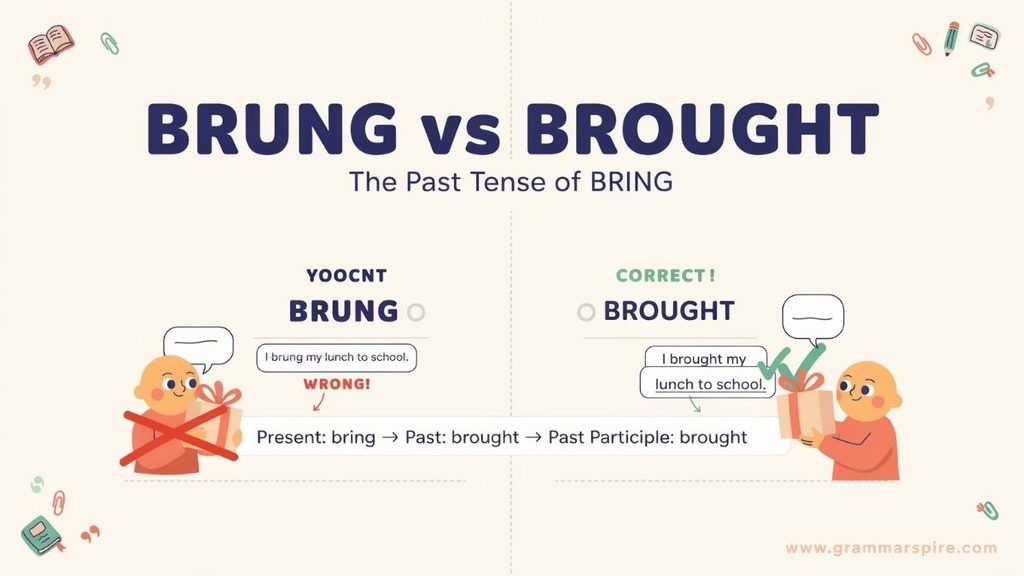 Brung vs Brought Key Differences Explained