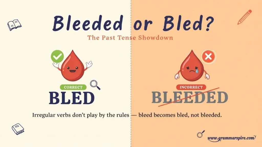 What Is the Past Tense of Bleed?